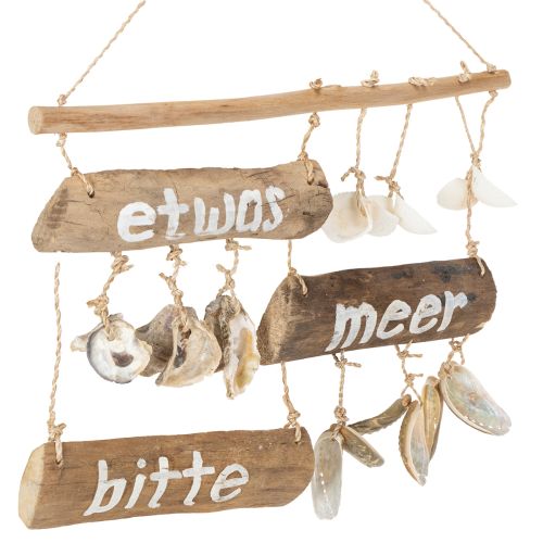 Holzdeko maritimes Flair Wanddeko Naturmaterialien für Sommerdeko Strandhaus 50cm | Floristik24.de