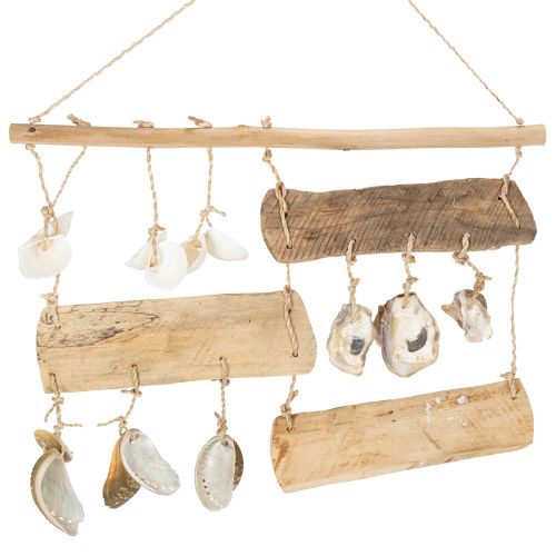 Holzdeko maritimes Flair Wanddeko Naturmaterialien für Sommerdeko Strandhaus 50cm | Floristik24.de