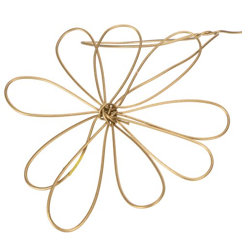 Artikel Metall Blumen Deko Girlande Draht für Blumenkranz Sommerdeko Wanddeko Gold 110cm
