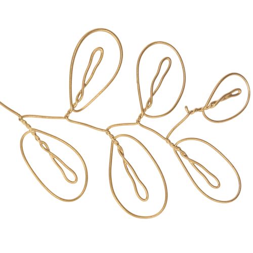 Metall Blumen Deko Girlande Draht für Blumenkranz Sommerdeko Wanddeko Gold 110cm | Floristik24.de