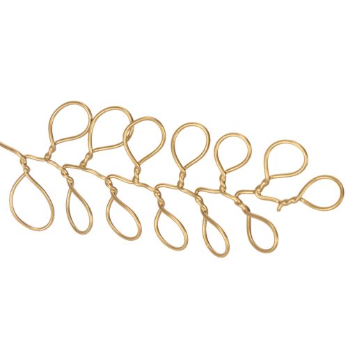 Metall Blumen Deko Girlande Draht für Blumenkranz Sommerdeko Wanddeko Gold 110cm | Floristik24.de