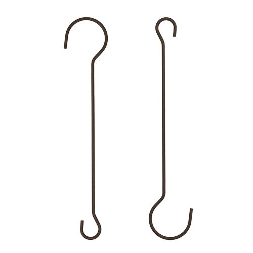 Floristik24 Metall Haken 15cm Braun 12 St