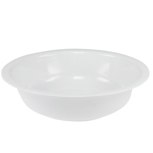 Artikel Metallschüssel Weiß Schale Emaille Optik Ø36cm H9,5cm