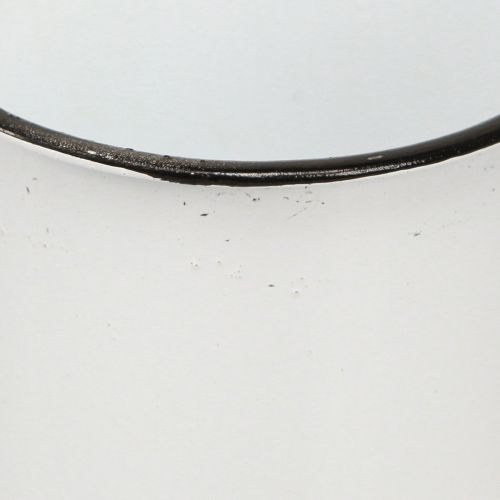 Artikel Metalltasse Pflanztasse Metall Weiß Schwarz Ø9cm 4St