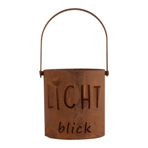 Artikel Laterne Metall Windlicht Edelrost Deko Lichtblick H22cm 2St