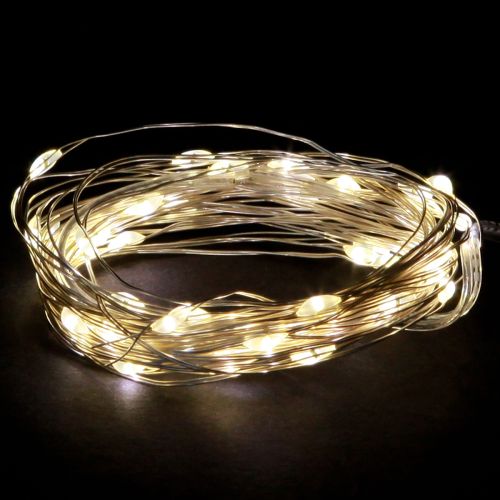 Floristik24 Micro LED Lichterkette 20er Warmweiß Timer Für Batterie 6St