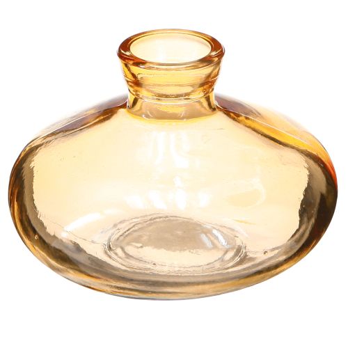 Artikel Mini Glasvasen Bauchig Flach in Orange Ø9cm 6 St