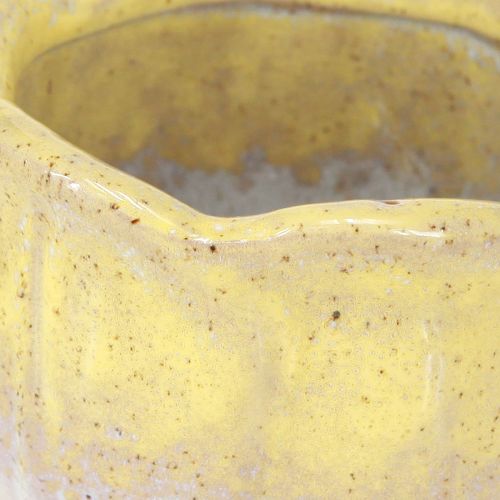 Artikel Mini Übertopf Keramik Töpfchen Blüte Sortiert Ø8cm H7cm 3St