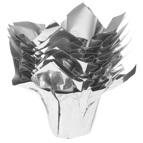 Mini Übertopf Silber Geschenkverpackung Ø4,5cm H7cm 8 St | Floristik24.de