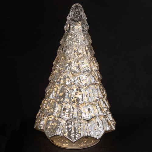 Artikel Mini Weihnachtsbaum mit LED Beleuchtung Silber Gold 28cm