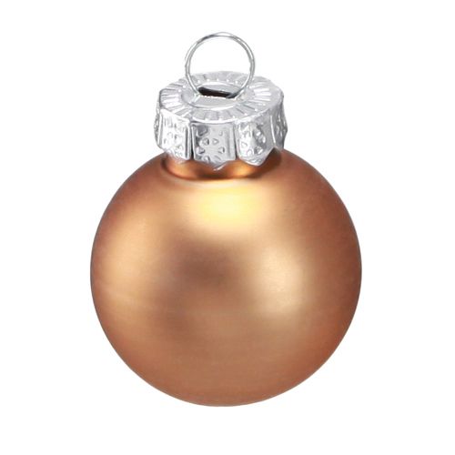 Artikel Mini Weihnachtsbaumkugeln Glas in Gold Ø2,5cm 22 St