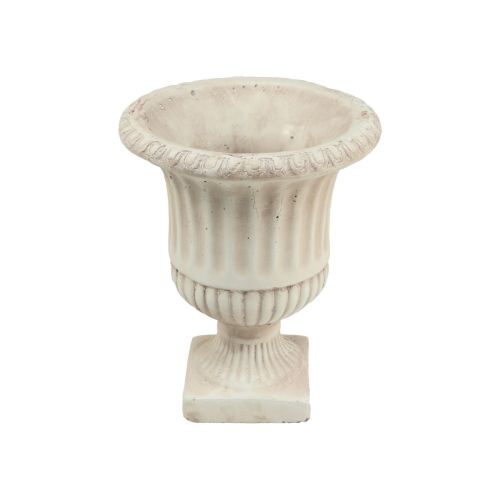 Floristik24 Mini Pflanzkübel Pokal Beton Deko Blumentopf Antik H16,5cm