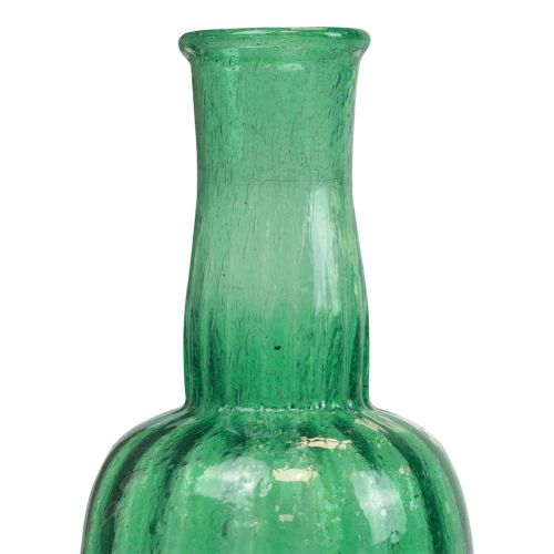 Artikel Mini Vase Glas Glasvase Blumenvase Grün Ø8,5cm H15cm