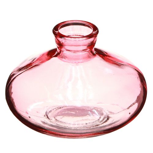 Artikel Minivasen Glas Bauchig Flach Rosa Getönt Ø9cm H6cm 6 St