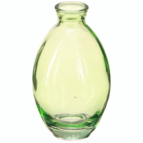 Artikel Minivasen Glas Bauchig Glasvasen Grün getönt H12cm 6 St
