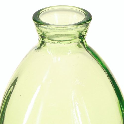 Artikel Minivasen Glas Bauchig Glasvasen Grün getönt H12cm 6 St