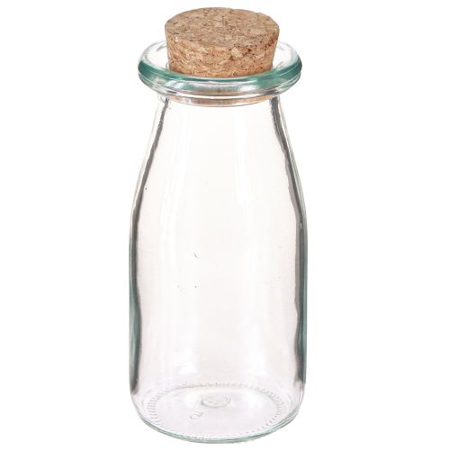 Minivasen Glas Vasen mit Korken H13,5cm Ø5,5cm 6St