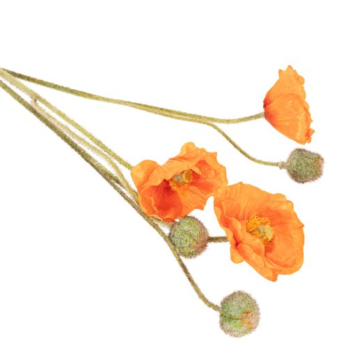 Artikel Kunstblumen Set realistischer Mohnblumenstrauß Dekor für Zuhause oder Büro 75cm 3St