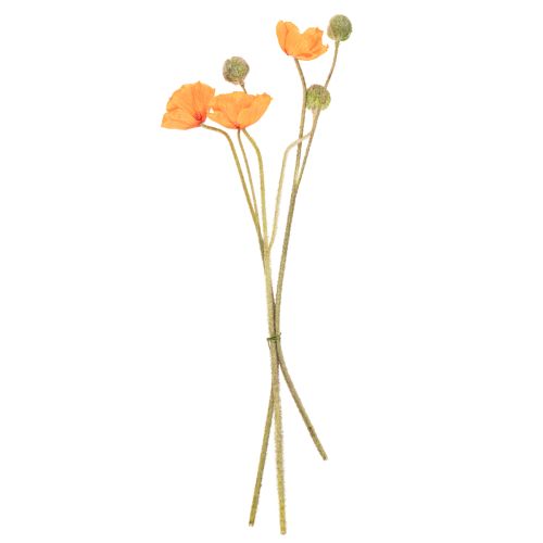 Artikel Kunstblumen Set realistischer Mohnblumenstrauß Dekor für Zuhause oder Büro 75cm 3St
