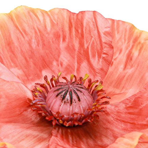 Artikel Mohnblume Künstlich Kunstblume in Orange Ø13cm 84cm