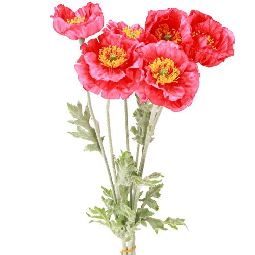 Artikel Mohnblumen Künstlich Rosa Kunstblumen Ø6–7cm L78cm 3St