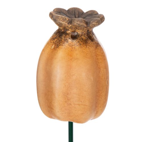 Artikel Gartenstecker Mohnkapsel Dekoratives Highlight für Gartendekoration und DIY Projekte 41cm 4St