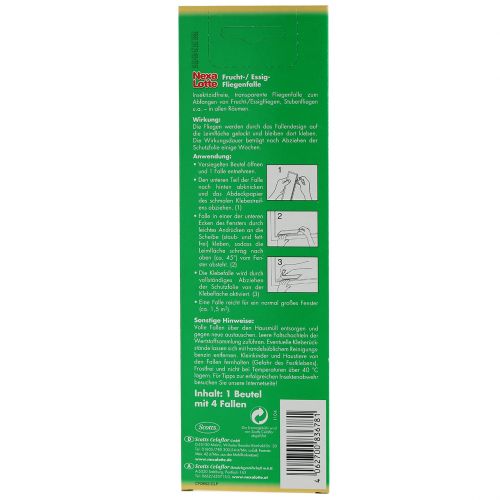 Artikel Nexa Lotte Frucht-/Essig-Fliegenfalle 4St