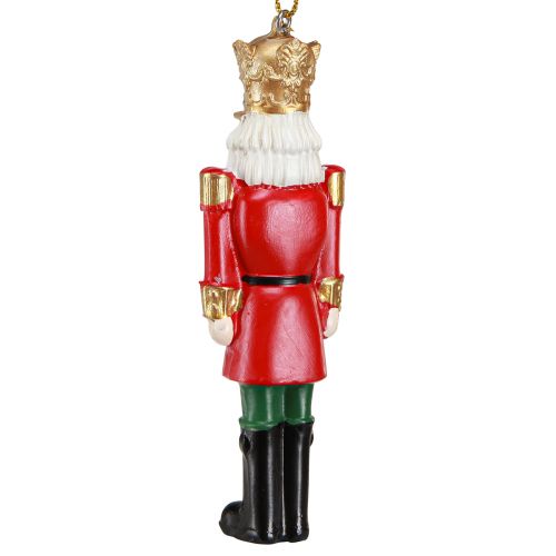 Artikel Nussknacker Weihnachtsanhänger Rot Grün Gold H10cm 4 St