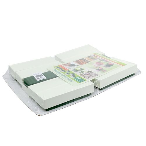 Artikel Steckschaum Ziegel Tischdekoration Grün 22cm x 7cm x 5cm 10 St