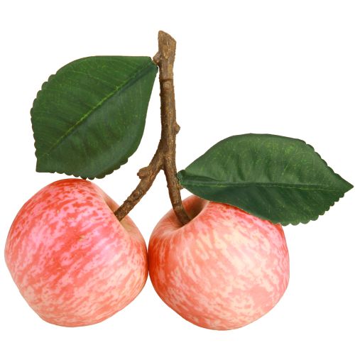 Obst Deko Apfel künstlich rot 2 Stk Deko 13cm