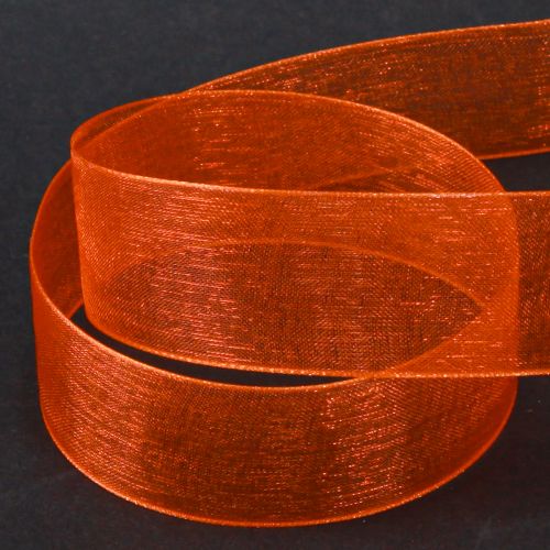 Artikel Organzaband Geschenkband Orange Band Webkante 25mm 50m