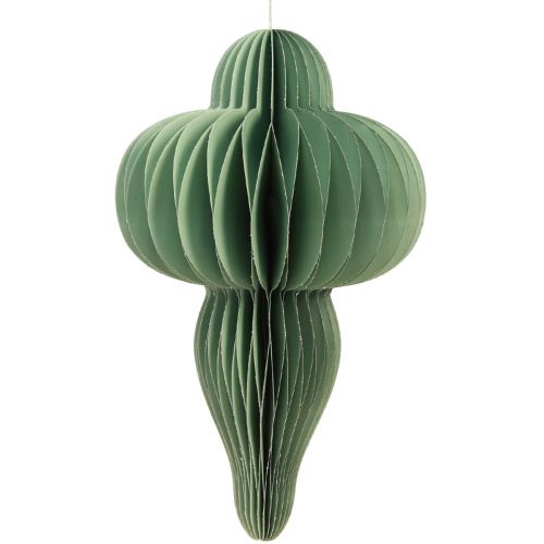 Artikel Weihnachtsschmuck aus Papier Ornament in Mint H40cm 2 St