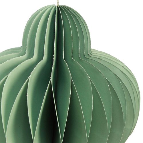 Artikel Weihnachtsschmuck aus Papier Ornament in Mint H40cm 2 St