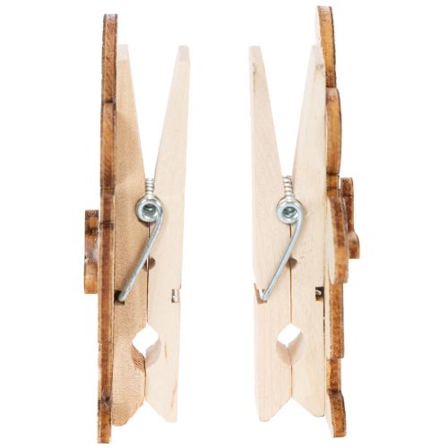 Osterhasen Deko Klammern Hasen Rosa, Weiß Holz Osterdeko 7,5cm 4St | Floristik24.de