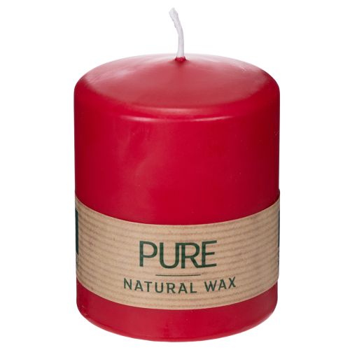 PURE Kerze aus Naturwachs für entspannte Wohnzimmer Atmosphären bestellen 9cm kaufen | Floristik24.de