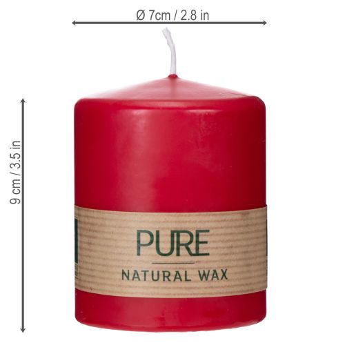 Artikel PURE Kerze aus Naturwachs für entspannte Wohnzimmer Atmosphären bestellen 9cm
