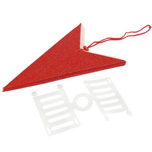 Artikel Papier Stern Deko für Weihnachtsbeleuchtung Rot 60×15cm