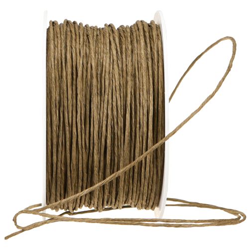 Artikel Papierdraht Basteldraht Draht umwickelt Braun Ø2mm 100m