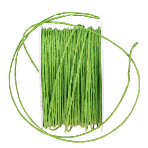 Artikel Papierkordel Draht umwickelt Ø2mm 100m Apfelgrün