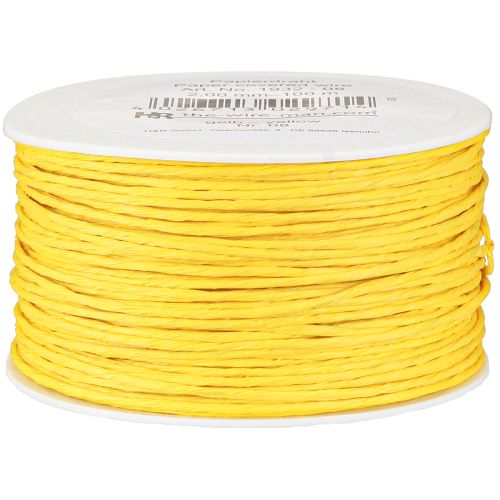 Artikel Papierkordel Draht umwickelt Ø2mm 100m Gelb