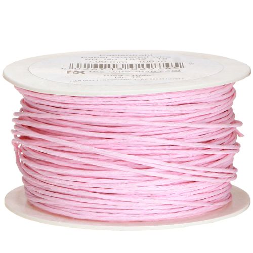 Artikel Papierkordel Draht umwickelt Ø2mm 100m Rosa
