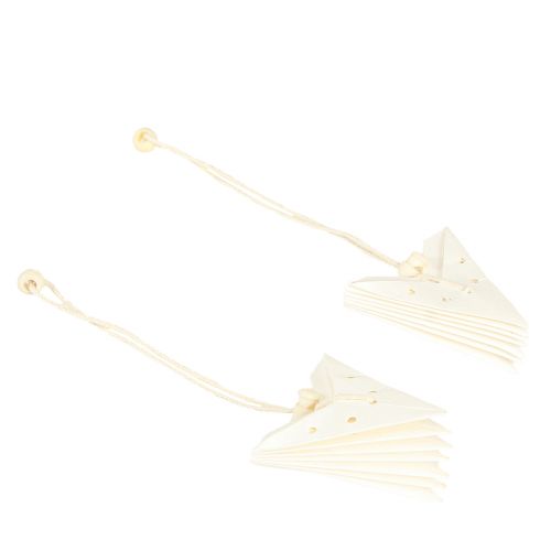 Artikel Papierstern Deko Weihnachtsanhänger Weiß Ø10cm 8 St