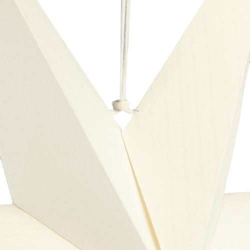 Artikel Papierstern Weiß Stern Deko Hänger für LED 75×20cm 2St