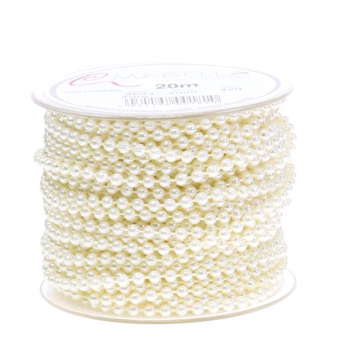 Artikel Perlenband Crème 4mm 20m