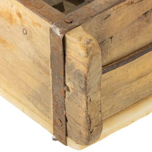 Artikel Pflanzkasten Holz Ziegelform Holz Upcycling 32×15×10cm