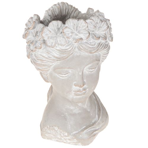 Artikel Pflanzkopf Antik Steinguss Übertopf Frau 12,5×12×20,5cm