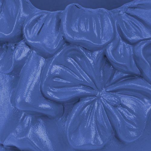 Artikel Pflanzkopf Polyresin Büste Übertopf Blau 13,5×13×14cm