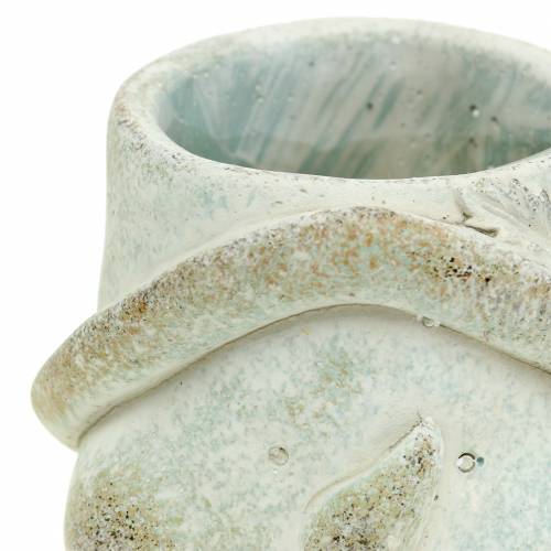 Artikel Übertopf Pflanzkopf Schneemann Ø11cm H11,5cm 2St