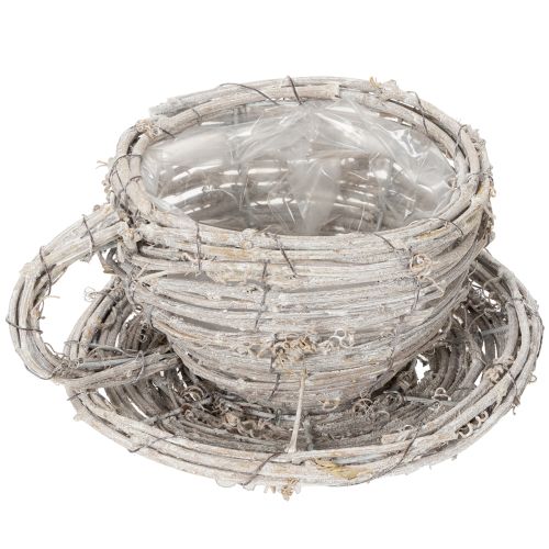 Artikel Teetasse Naturmaterial mit rustikalem Charme für exklusive Indoor Dekoration 13cm