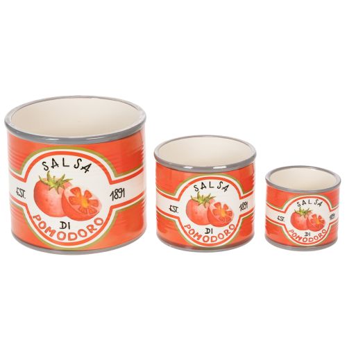 Artikel Dekorative Pflanzgefäße Keramik Tomaten Design für stilvolle Akzente Zuhause 14cm 3er-Set
